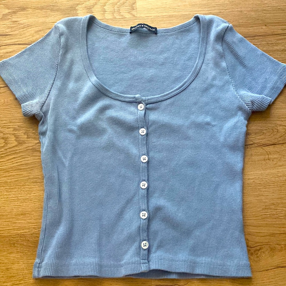 Brandy Melville Ribbed Baby Tee